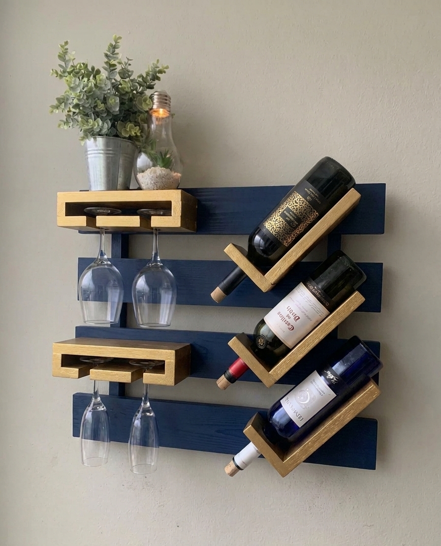 Botellero de Pared PVC - Instalado