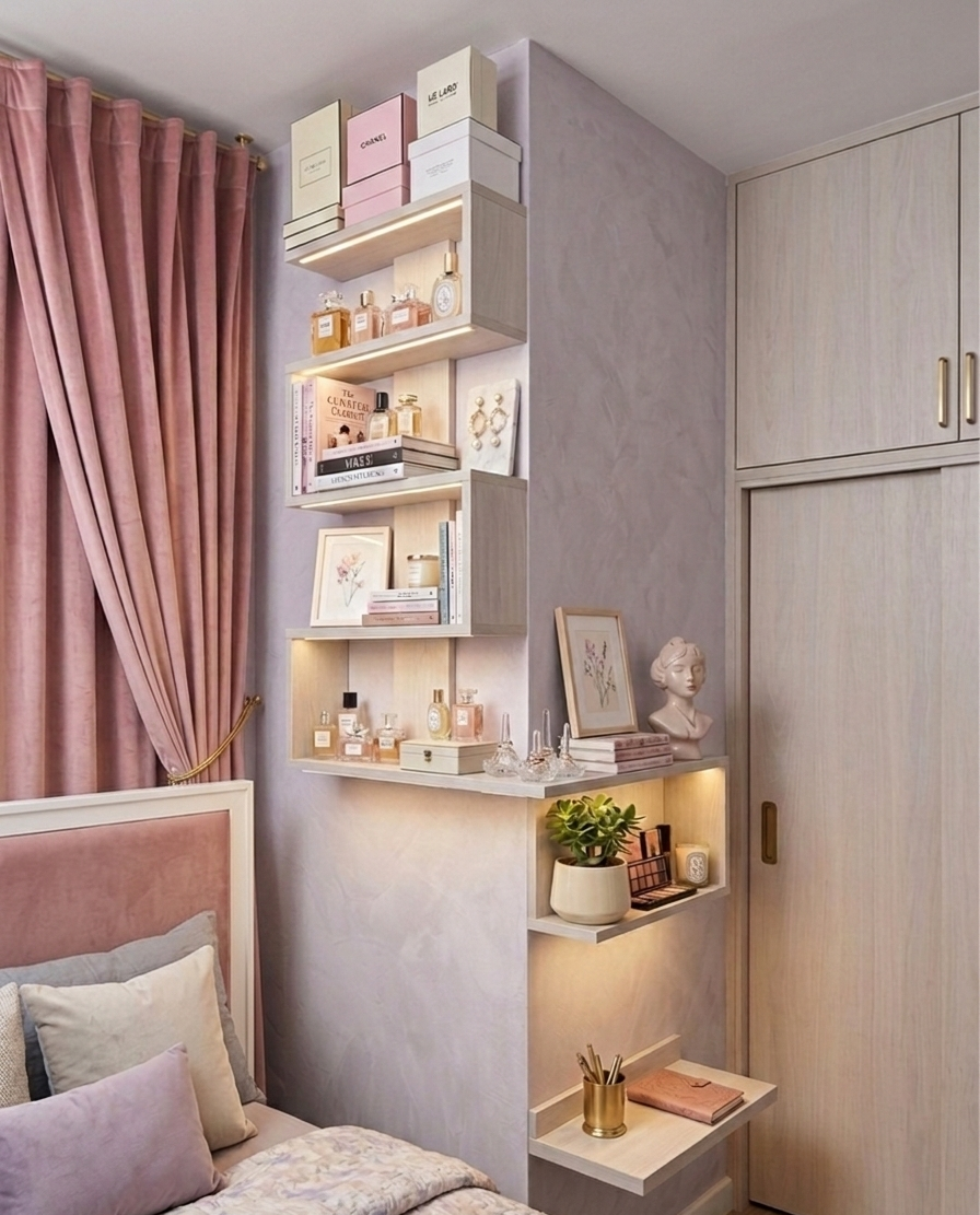 Estantería de Pared PVC - Instalada