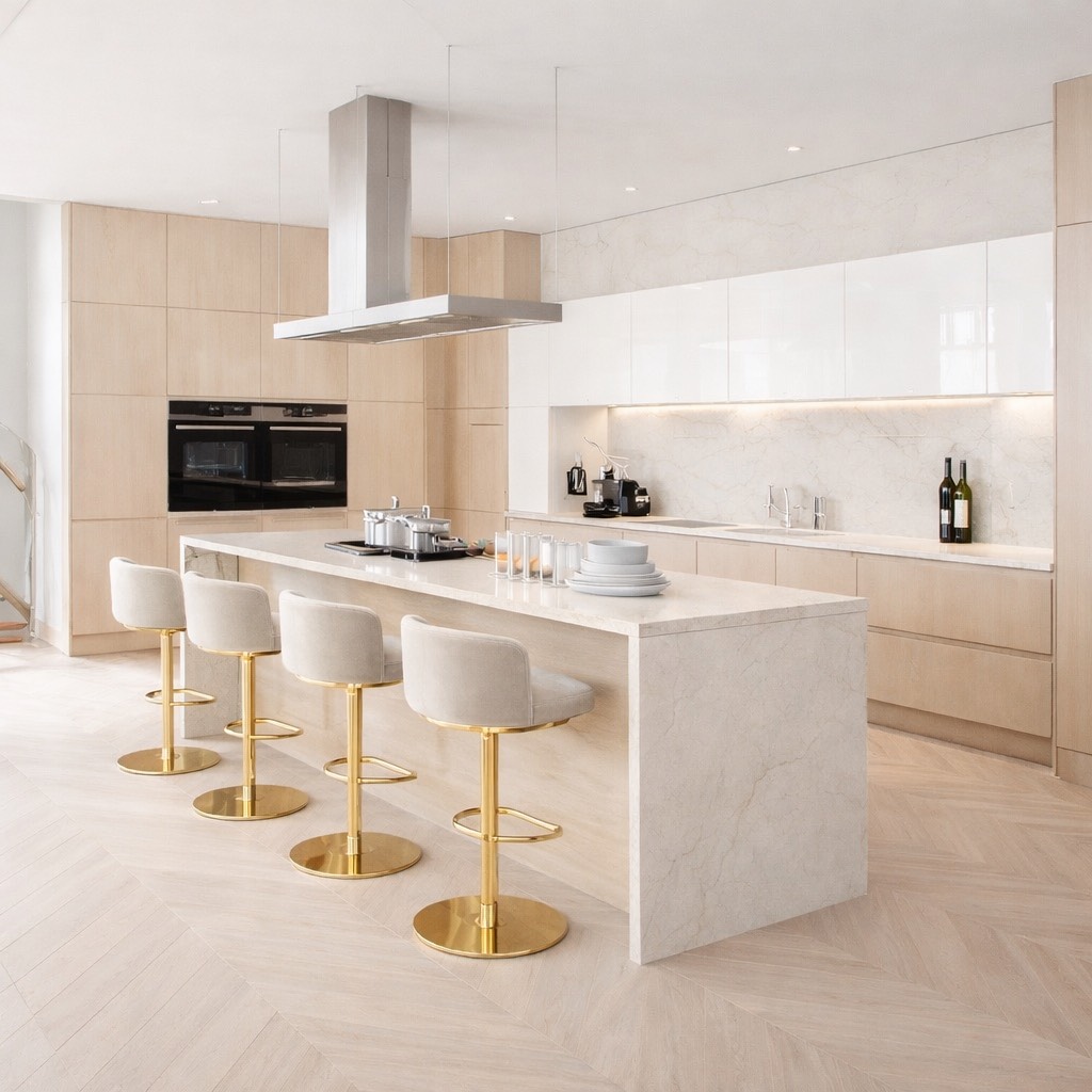 Cocina Integral Modular PVC - Roble claro