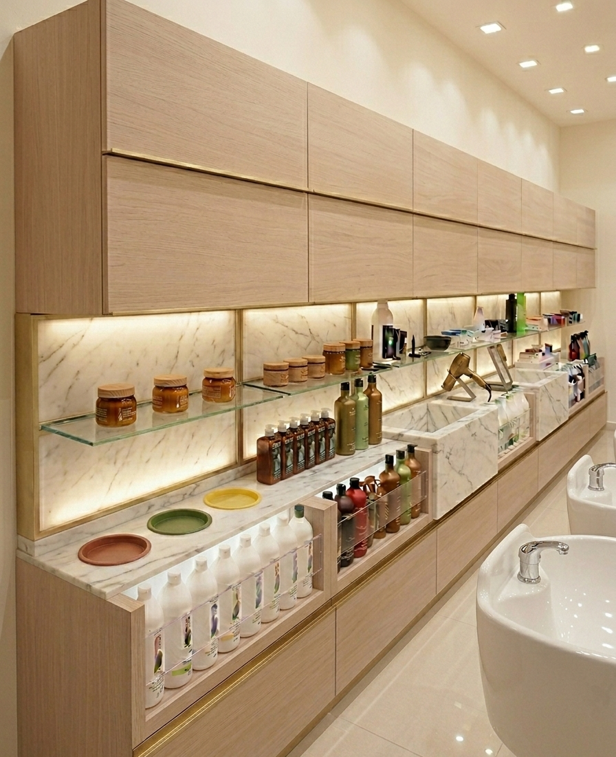 Mueble Multifuncional para Peluquería - Diseño 4